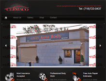 Tablet Screenshot of climacoautobody.com